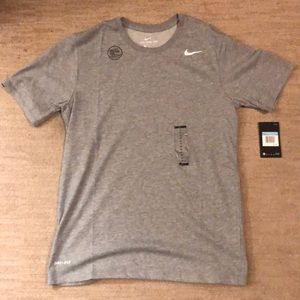 NEW Nike Dri-Fit Cotton Tee - Heather Gray